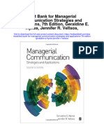 Instant Download Test Bank For Managerial Communication Strategies and Applications 7th Edition Geraldine e Hynes Jennifer R Veltsos PDF Ebook