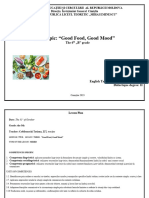 Good Food, Good Mood Proiect Didactic Clasa A 6-A