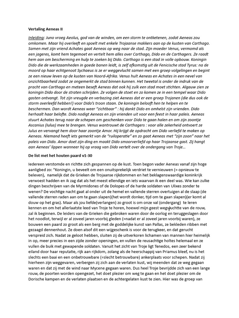 Vertaling Aeneïs Ii Pdf