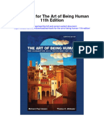 Instant Download Test Bank For The Art of Being Human 11th Edition PDF Scribd