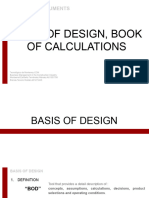 Basis of Design, Book of Calculations