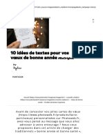 Vœux de Bonne Année - 10 Idées de Textes Inspirants