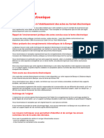 Convention de Signature Électronique: Convention Préalable À L'établissement Des Actes Au Format Électronique