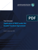 Application of WHT Under The Double Taxation Agreement