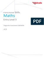 E3 Maths Diagnostic Answers