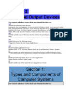 Section 2: Input and Output Devices