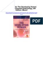 Instant Download Test Bank For The Developing Human Clinically Oriented Embryology 8th Edition Moore PDF Scribd