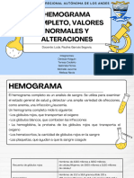 Hemograma Completo, Valores Normales y Alteraciones