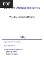 CS 343H: Artificial Intelligence: Week2a: Uninformed Search