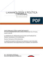 Politica Criminal y Criminologia