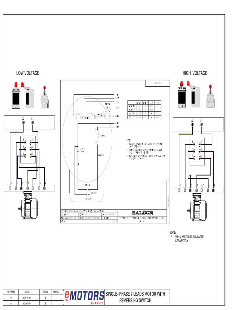 Drum Rev Switch 7 Leads Motor 1 | PDF