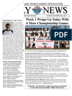 MSBL World Series Daily News - Oct 23 2011