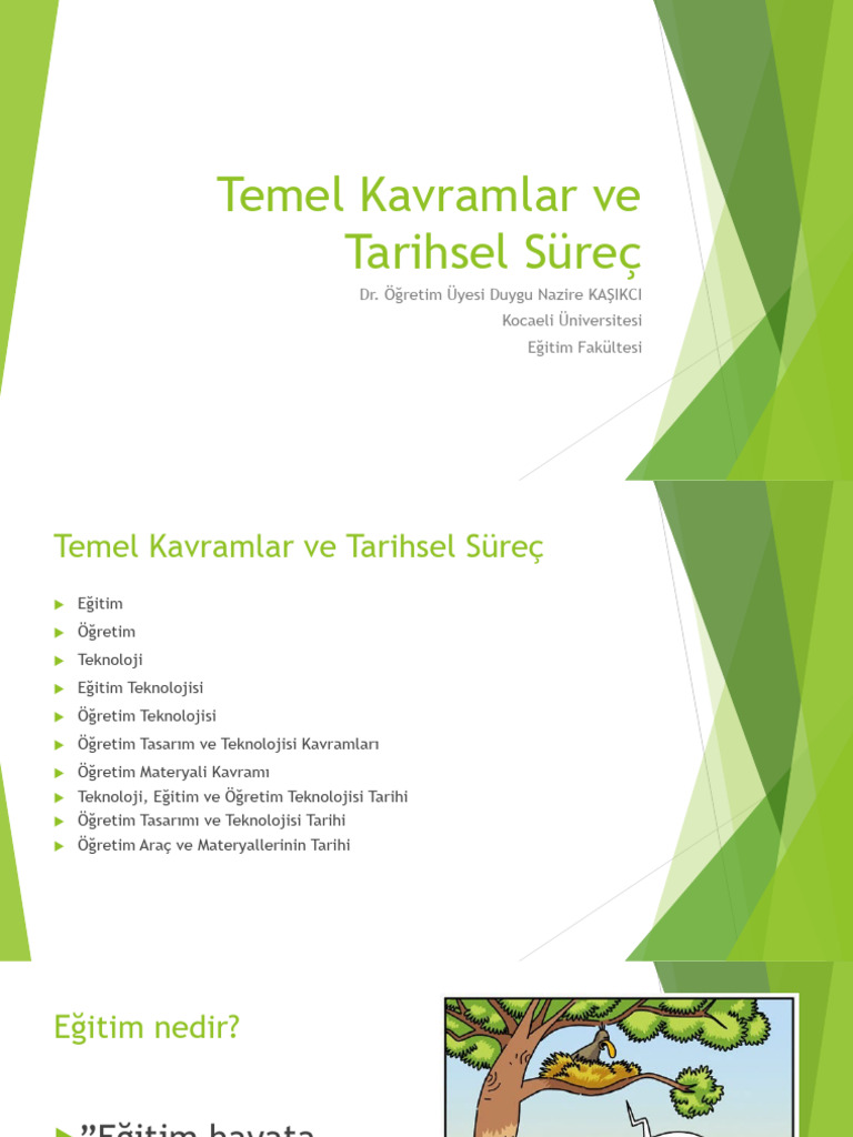 01 Hafta Temel Kavramlar | PDF