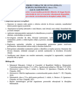 Proiect Didactic Clasa 6 Matematica