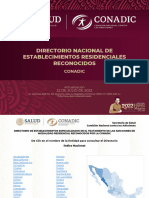 Directorio Nacional Establecimientos Residenciales CONADIC