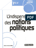 L'Indispensable Des Notions Politiques