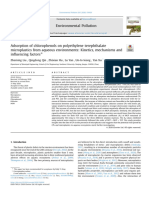 Adsorption of Chlorophenols On Polyethylene Terephthalate Microplastics From Aqueous Environments Kin