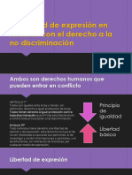 Libertad de Expresión y No Discriminación