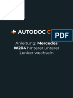 DE Anleitung Mercedes w204 Hinterer Unterer Lenker Wechseln