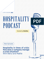 Hospitality podcast