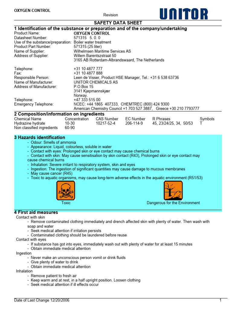 Oxygen control english pdf dangerous goods working conditions