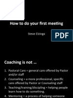 How To Do The First Meeting