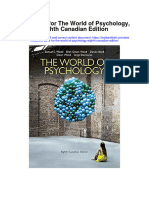 Instant Download Test Bank For The World of Psychology Eighth Canadian Edition PDF Scribd