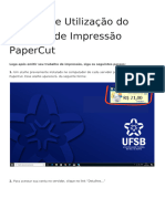 Manual de Utilizacao Do Servidor de Impressao Papercut