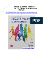 Instant Download Fundamentals of Human Resource Management 7th Edition Noe Solutions Manual PDF Scribd