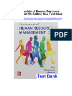 Instant Download Fundamentals of Human Resource Management 7th Edition Noe Test Bank PDF Scribd