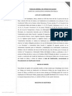 ACTA CLASIFICACIÓN - Copias Oficios Dirección Gral. Prev. Delito