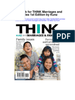 Instant Download Test Bank For Think Marriages and Families 1st Edition by Kunz PDF Scribd