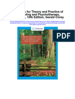 Instant Download Test Bank For Theory and Practice of Counseling and Psychotherapy Enhanced 10th Edition Gerald Corey PDF Scribd