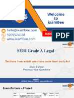 Law Sections in SEBI Legal PYQs PDF