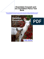 Instant Download Genetics Essentials Concepts and Connections 3rd Edition Pierce Test Bank PDF Scribd