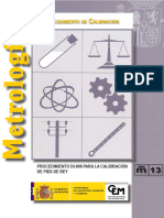 Procedimiento Di-008 Calibración de Pies de Rey