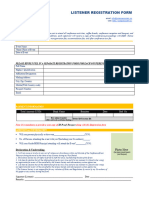 Science Society Listener Registration Form