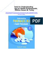 Instant Download Test Bank For Understanding Pharmacology For Health Professionals 4 e 4th Edition Susan M Turley PDF Scribd