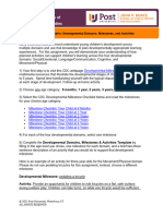 Unit 3 Assignment and Rubric Developmental Domains Milestones and Activities