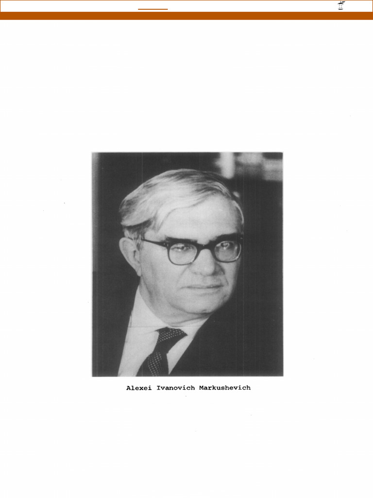 Alexei Ivanovich Markushevich | PDF