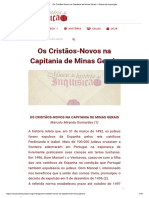 Os Cristãos-Novos Na Capitania de Minas Gerais – Museu Da Inquisição