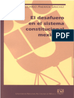 Preliminaresel Desafuero en El Sistema Constitucional Mexicano