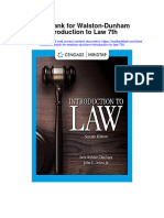 Instant Download Test Bank For Walston Dunham Introduction To Law 7th PDF Scribd