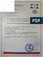 attestation d'inscription 