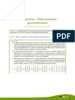 Matrices 9 Determinants Generalisation