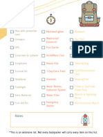 Backpacking Gear Checklist Printable-3