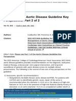 2022 ACC - AHA Aortic Disease Guideline Key Perspectives - Part 2 of 2 - American College of Cardiology