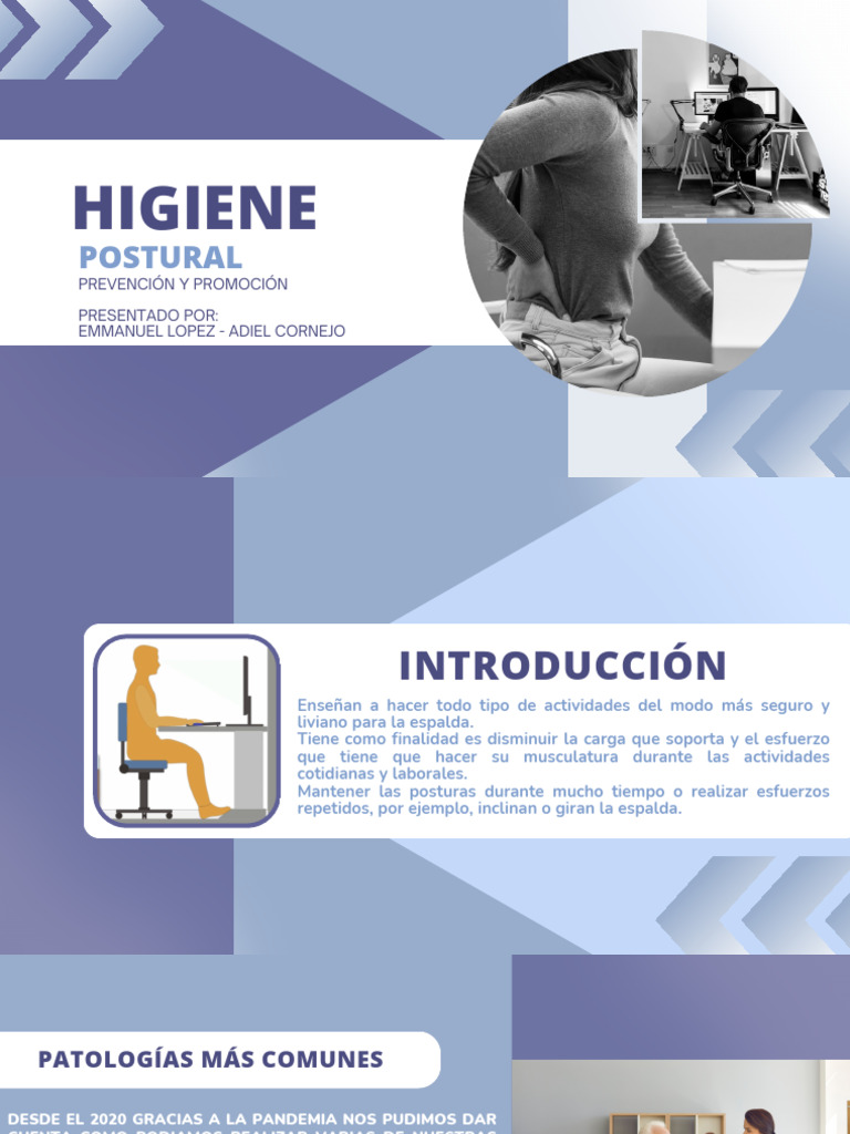 HIGIENE POSTURAL Uvm | PDF | Dolor lumbar | Enfermedades y trastornos