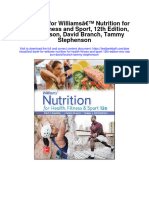 Instant Download Test Bank For Williams Nutrition For Health Fitness and Sport 12th Edition Eric Rawson David Branch Tammy Stephenson PDF Scribd