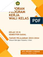 Laporan Walas VII B Gasal 2023